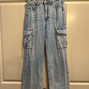 Aritzia Denim Forum Cargo Jeans 28
